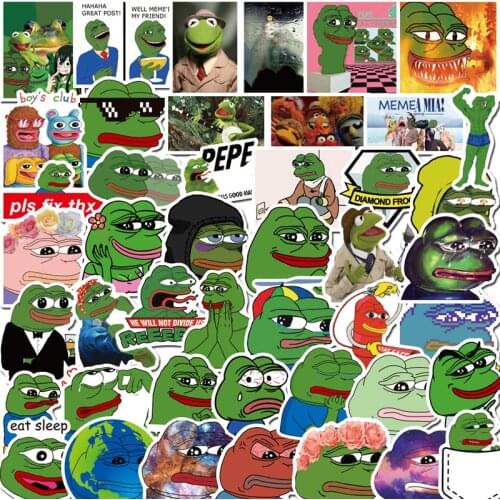 10/30/50pcs/pack PEPE Funny Cartoon Lable Stickers For Notebook Motorcycle Skateboard Computer Mobile Phone Decal Luggage Trunk