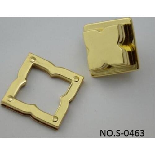 10 pieces/lot) bag and bag hardware accessories four-corner flower shape decoration lock