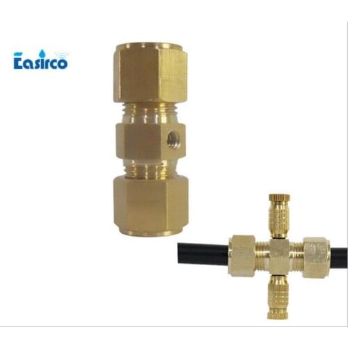 20pcs/pack)3/8" 2 hole Brass OD joint connector. Free shipping