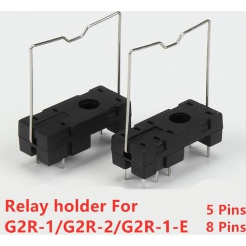 5PCS Relay PCB socket 14F-2Z-A2 for G2R-1 G2R-2 G2R-1-E RT424024 HF115F 5PIN OR 8PIN relay socket