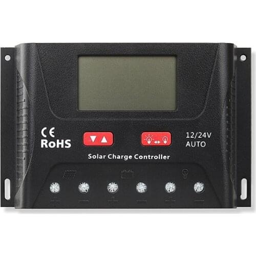 30A 40A 12V 24V AUTO Solar Charger Controller Lithium Battery HP2430 HP2440 Solar Panel Battery Charger Controller