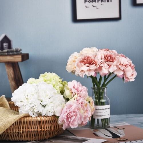 Artificial Peony Flower Bouquet Wedding Home Decoration Silk Fake Flowers Party Table Arrangements Festival Home Decor