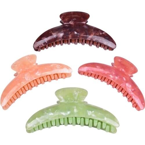 Long Large Solid Color Hair Claw Acrylic Hairpin Women Girls Hair Clip Clamp Fashion Shower Hair Holder Accessories for Women