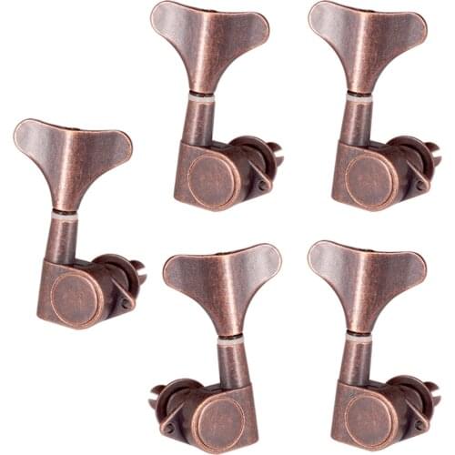 Guitar String Buttons Tuners Acoustic Electric Guitar Parts 1L4R Red Bronze
