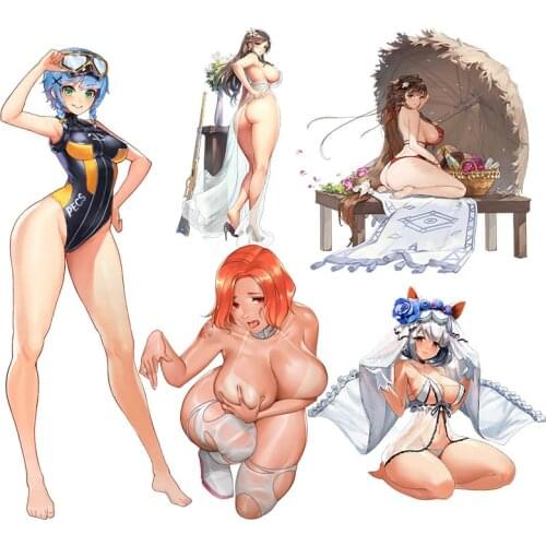 Hot Sell Uniform Hentai Sexy Girl Video Games Sticker for Computer Notebook Car Wall Sticker Car Decal Decoration Laptop