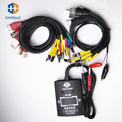 OSS W112D+ Power Supply Test Cable For iPhone 5-8/11Pro/Max/XS/MAX/Samsung/Huawei/Xiaomi DC Power control Wire Test Line