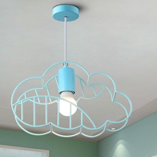 Nordic modern minimalist style living room dining room chandeliers personality creative children cloud bedroom lamp LB031705