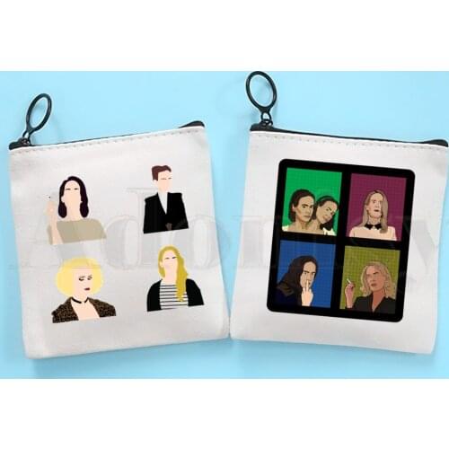 Sarah Paulson 90s Coin Purse Storage Small Bag Card Bag Key Bag Coin Clutch Bag Zipper Key Bag