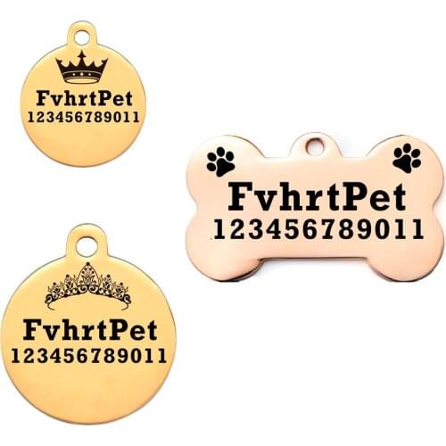Pet Id Tags Puppy Kitten Accessories For Dogs Cat Name Tag and Free Personalized Cats Tag Pet Supplies DIY Dog ID TAGS