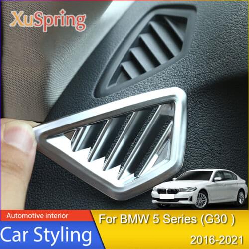 Air Outlet Decorative Frame 528li530li Interior Instrument Panel Patch For BWM 5 Series G30 2016 2017 2018 2019 2020 2021