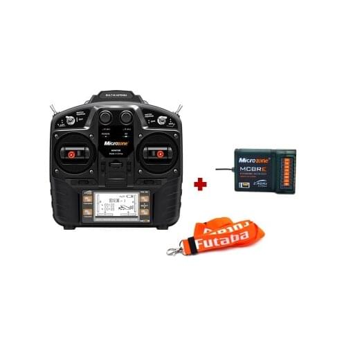 Microzone MC8B 2.4G 8CH Remote Control Transmitter & MC8RE 8CH Receiver radio system for RC aircraft fixed-wing helicopter drone
