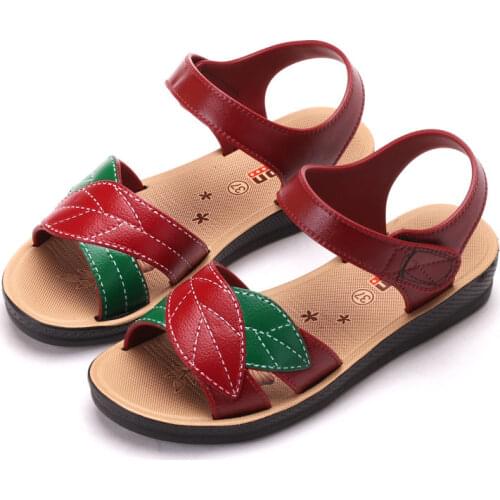 Sandals Womens Flat Bottom New 2021 Summer Fashion Printing Womens Shoes Non-slip Soft Sole Female Sandals