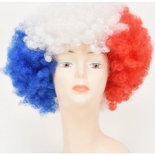 Synthetic curly Circus Clown Cosplays Peluca headwear Halloween Joker droll Costumes Carnival Purim parade Nightclub party dress