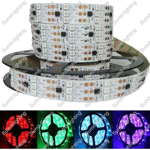 5M 12V 5050 SMD WS2811 IC 90LED/M 450LEDs 3 Straight Row Dream Color Pixel LED Strip,IP20 Non-waterproof or IP67 Waterproof