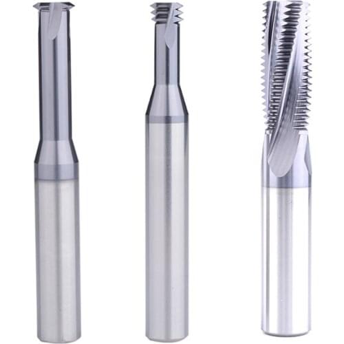 TICN CNC Carbide Thread Milling Cutter M1 M1.2 M1.4 M1.6 M1.8 M2 M2.5 M3 M4 M5 M6 M8 Machine end Mill Cutters M10 M12 M14