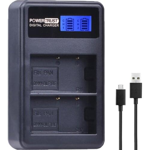 DMW-BLF19E BLF19E BLF19 LCD USB Dual Battery Charger for Panasonic DMW-BLF19 Lumix DC-G9 DC-GH5 DMC-GH3 DMC-GH3K DMC-GH4 DMC-GH4