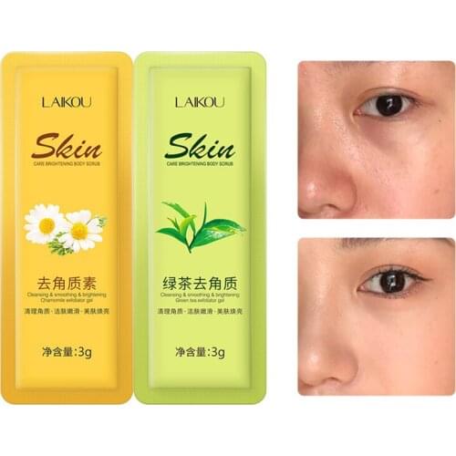 Chamomile Green Tea Shea Butter Milk Exfoliating Peeling Gel Body Scrub Moisturizing Whitening Nourishing Scrub SkinCare Cream