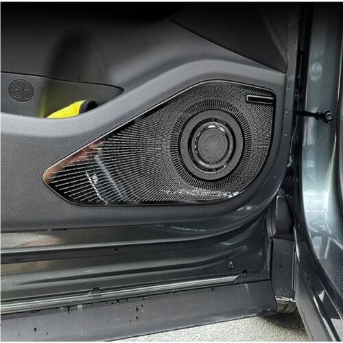 Interior Door Audio Speaker Trim Bezel Cover Garnish For Hyundai Tucson NX4 2021 2022 Door Loudspeaker Cover Accessories