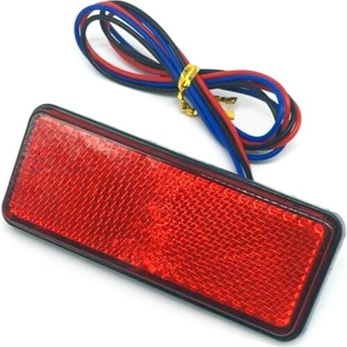 24LED Motorcycle LED Reflector Tail Brake Light 12V Motorbike Rear Stop Turn Signal Lamp Moto Tail Warning Light