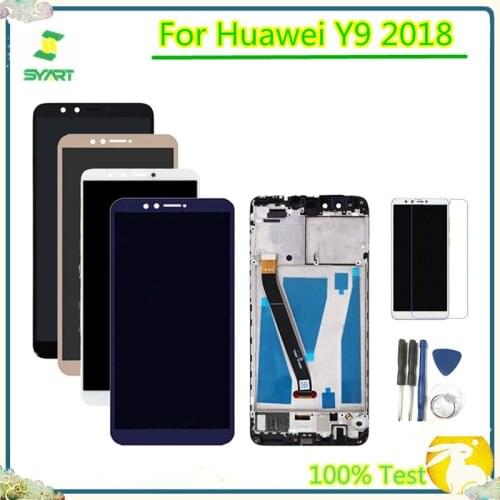LCD For huaweiEnjoy 8 Plus LCD Display Touch Scree 5.93 inch n Digitizer Assembly Replacement For Huawei Y9 2018 LA-L22 FLA-LX2