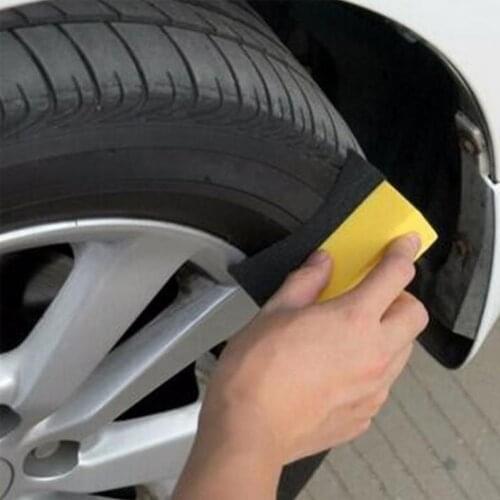 1/5/10Pcs Car wash U-Shape Tire Wax Polishing Compound Sponge ARC Edge Sponge Tyre Brush car Cleaning products car accessories