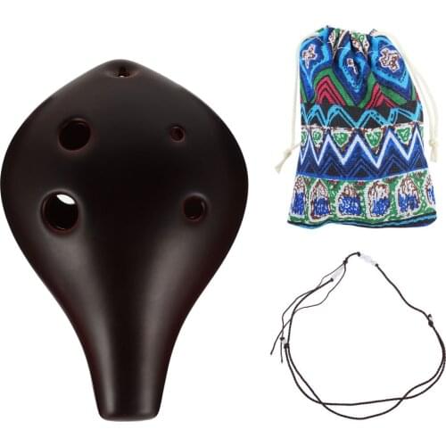 1 Set 6 Hole Ocarina Dolomite Ocarina Alto Ocarina Instrument Gift
