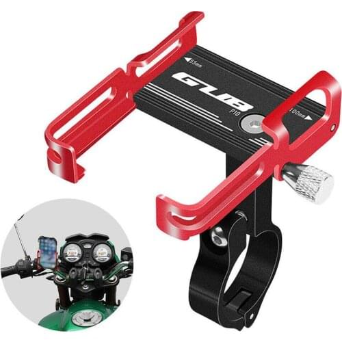 1pc Bicycle Mobile Phone Holder Aluminum Alloy Mobile Phone Holder Adjustable Motorcycle Mobile Phone Holder Riding Equipment