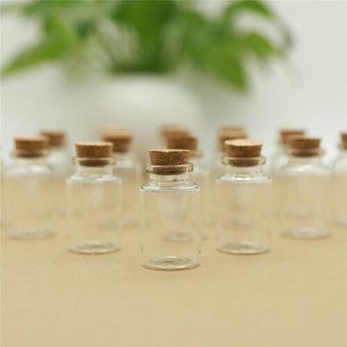 24pcs/lot Mini Glass Bottle with Cork 30*50mm 20ml Test Tube stash Jar Stopper Empty Transparent Tiny Bottles Spice Storage