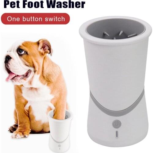 Dog Paw Cleaner Cup Intelligent full automatic Pet Foot Washer Cup Paw Clean Brush Quickly Wash Dirty Cat Foot Cleaning Bucket