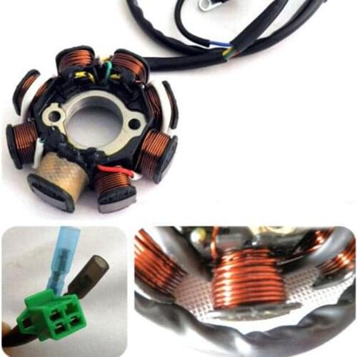 DC Ignition Stator Magneto Coil Generator 8 Poles for GY6 150cc 125cc Chinese Scooter Moped ATV Quad Pocket Bike