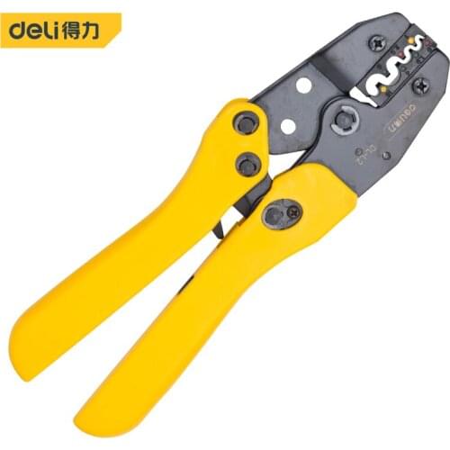 Deli Self-adjusting Terminal Wire Cable Crimping Pliers Tool For Dupont 0.5-1 1.5 2.5 4 6 10 Multi-function Electrician Tool