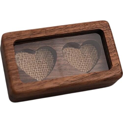 Wood Jewelry Box Organizer Tray for Necklace Earrings Rings Gift for Girls/Women Vintage Style Size:3.46x2.16inch