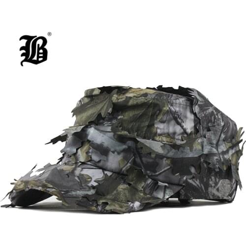 [FLB] Mens Flat Cap Washed Cotton Camouflage Leaf Military Hats New Style Breathable Sun Visor Tongue Cap For Men Dad Hat F324