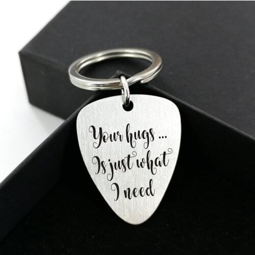 Guitar Picks Plectrum Stainless Steel Metal Guitar Picks Plectrum Guitar Parts & steel Keychains