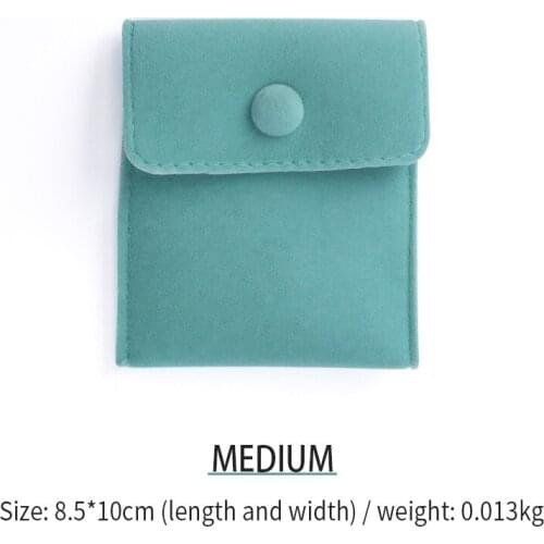 Fashion Blue Velet Wedding Jewelry Ring Packaging Storage Bags For Female Bracelet Necklace Brooch Jewellery Organizer Portable