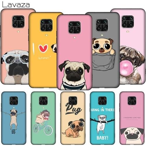 Lavaza K11 Animal Cute Pug Dog TPU Soft Case for Redmi Note 5 6 6A 7 7A 8 8T 8A 9 9A 9C 9S K20 K30 Poco X2 Pro Max