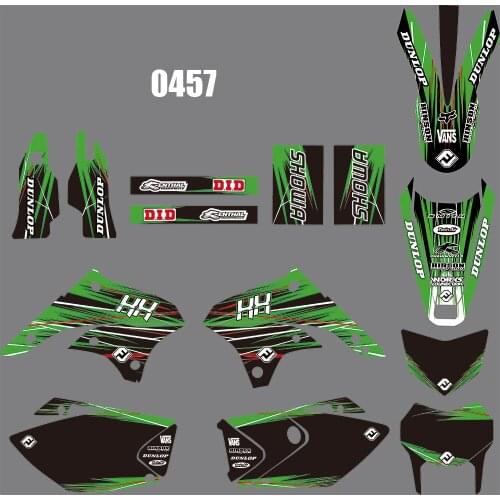 3M 0457 Motorcycle Team Graphic Decal Stiker Kits for Kawasaki KLX450 2008-2012 dirt bike sticker for Kawasaki KLX450