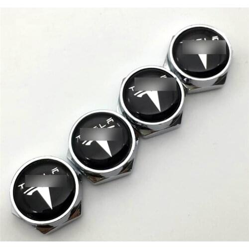 4PCS Car Stickers Customized For Tesla Model License Plate Bolts Screws with Gasket Metal Alloy Accessories Universal Fit