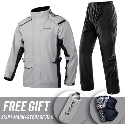 New Motorcycle Raincoat Split Motorbike Rain Suit Moto Raincoat Rain Coat Jacket Pants Oxford Cloth Waterproof Biker Rain Set