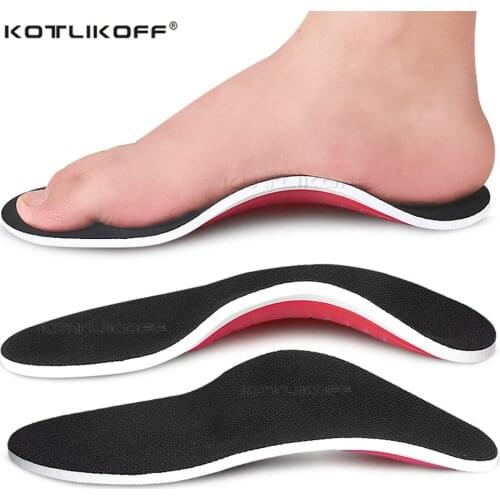 KOTLIKOFF Premium Orthotic Insoles High Arch Support Pad Relief Flat Feet Foot Pain Orthopedic Shoes Pad Sole Insert Foot Care