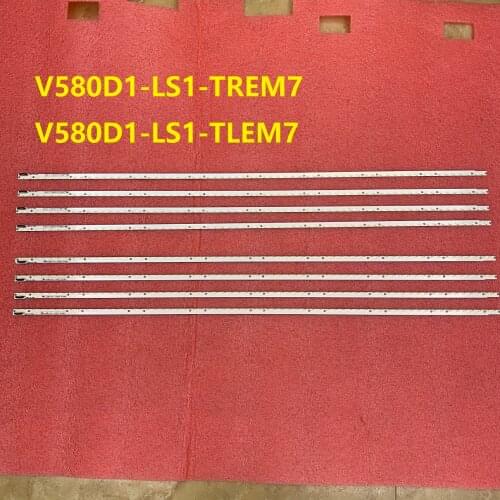 5set=10pcs LED Backlight strip For Panasonic TX-58AX802B Toshiba 58L8400U 58PUK6809 V580D1-LS1-TREM7 TLEM7 V580DK2-KS1