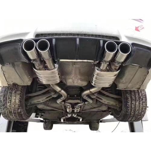 Whole set car modification axhaust valve system muffler tip pipe with pumber for m3 e92