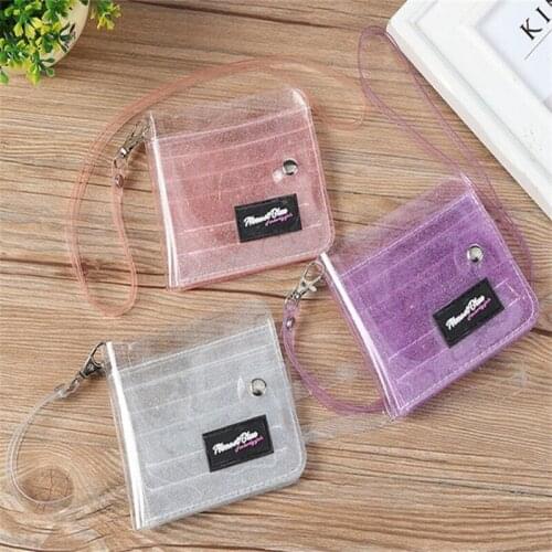 Transparent PVC Card Cover Bank Bus Credit Card Holder Cover ID Holders Womem Men Kid Protector Cover Wallet