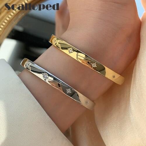 Scalloped Rigid Bracelets