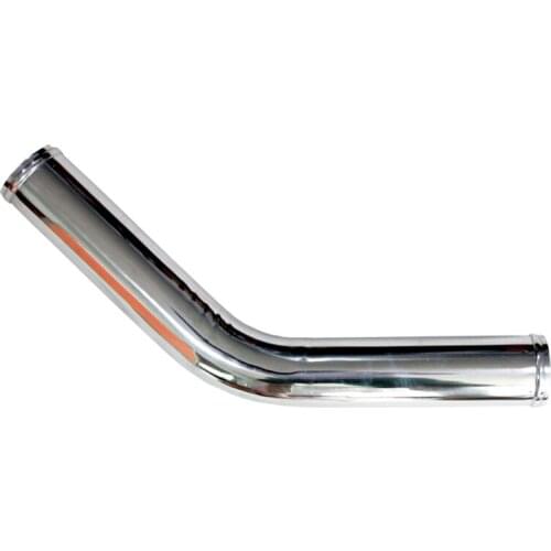 Universal Aluminum Tube Set 500MM Polished Aluminum Turbo Intercooler 2.5 Inch Air Intake Pipe L/S Type Length 500mm