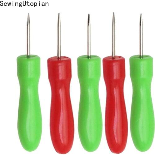 5PCS Awl Pricker Hole Maker Tool Punch Sewing Stitching Leather Craft Leather Crochet for DIY Handmade Leathercraft Needle Tools