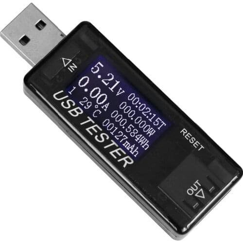 8 in1 USB Capacity Voltage Tester QC2.0 3.0 4-30v Electrical Power Test Current Meter Monitor Voltmeter Ammeter