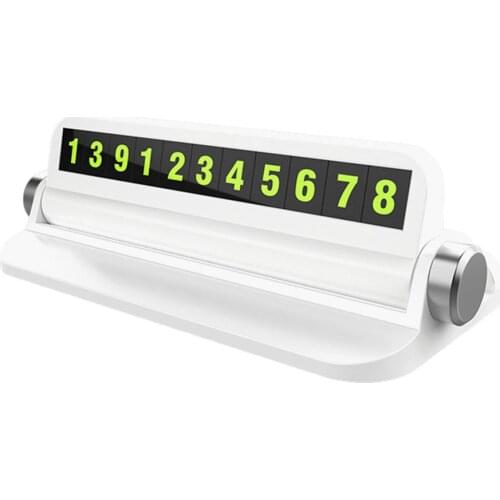 Car Temporary Stop Sign Parking Number Plate Phone Holder