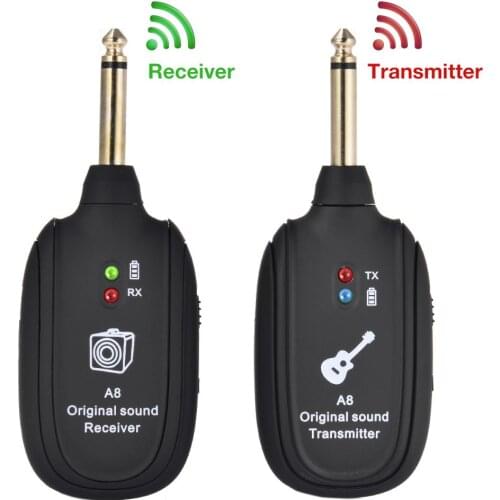 2.4GHZ Guitar Wireless System Transmitter Receiver Built-in Rechargeable wireless guitar transmitter instrument accessories