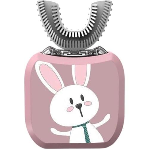 Childrens Electric Toothbrush U-shaped Smart Sonic Rechargeable Silicone Childrens Electric Toothbrush